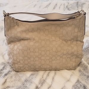 Coach ivory signature bag